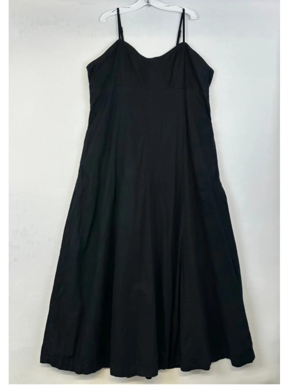 Abercrombie & Fitch Black Linen Blend Maxi Dress XLP